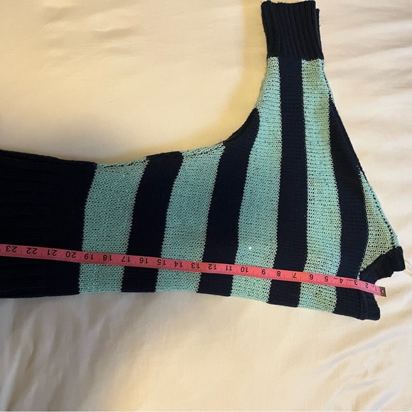 by & by Black and Green Off-the-Shoulder Sweater - Picture 3 of 7